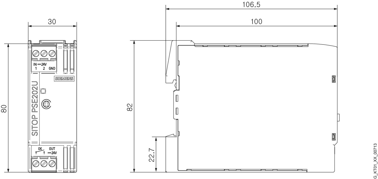 Gleichstromversorgung REG 24V 24VDC 10A f.Reiheneinb Tragschienenmontage möglich