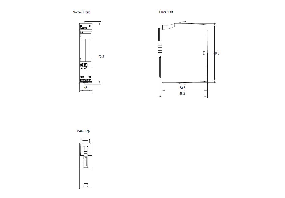 Analoges I/O-Modul DC 19,2-28,8V