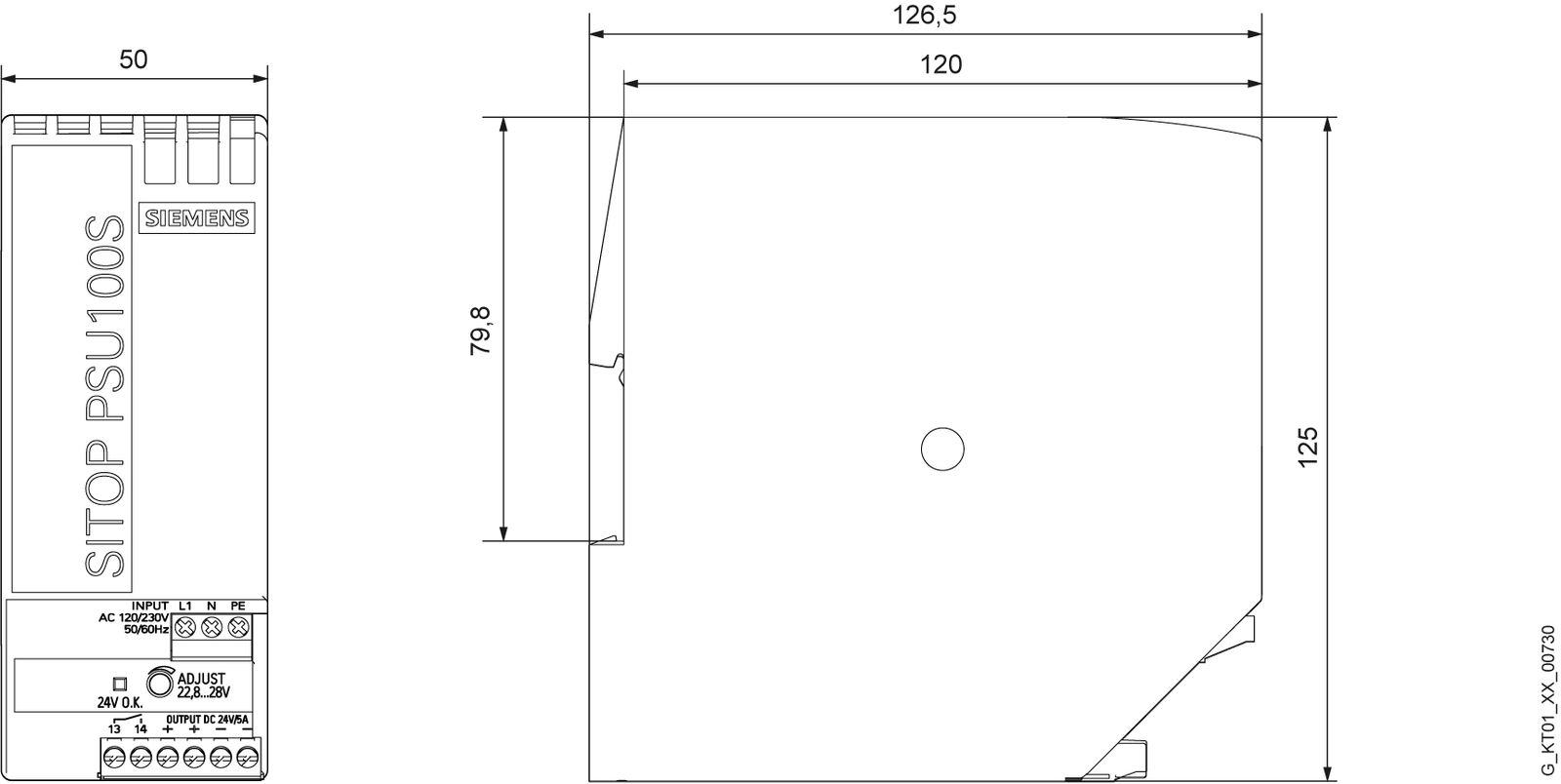 Gleichstromversorgung 24V 144W 230VAC 5A Kurzschlussf Tragschienenmontage möglich
