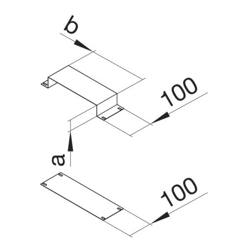 Verbindungslasche UF-K ST 190x48mm vz Dehnungsmuffe Geeignet für Dehnungsfuge