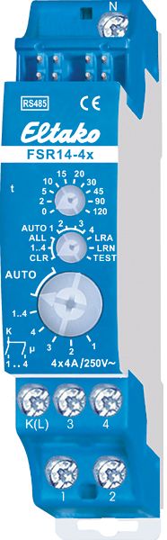 Schaltaktor Funkb C-Last REG 1TE 4f 4A 2000W 12V