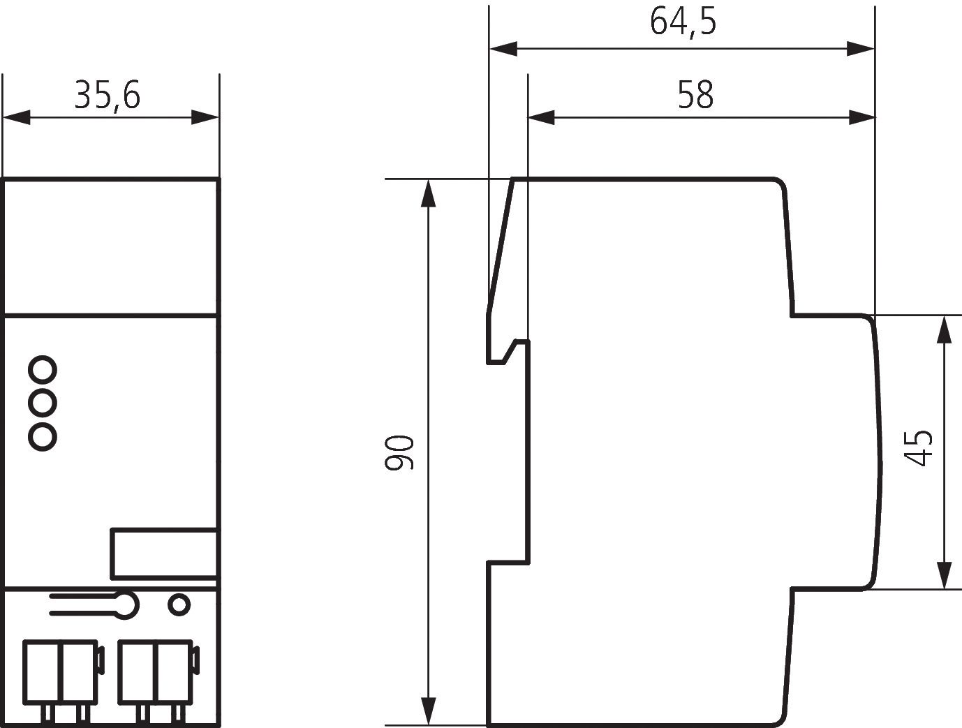 Koppler KNX REG 2TE