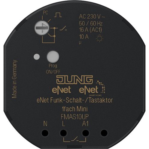 Schaltaktor Funkb C-Last eNet UP TE 2f 10A 2300W 230V