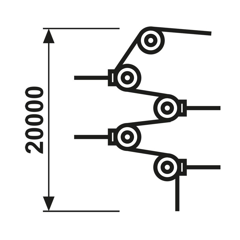 Zubehör Seilzugschalter Set Notruf Umlenkrolle