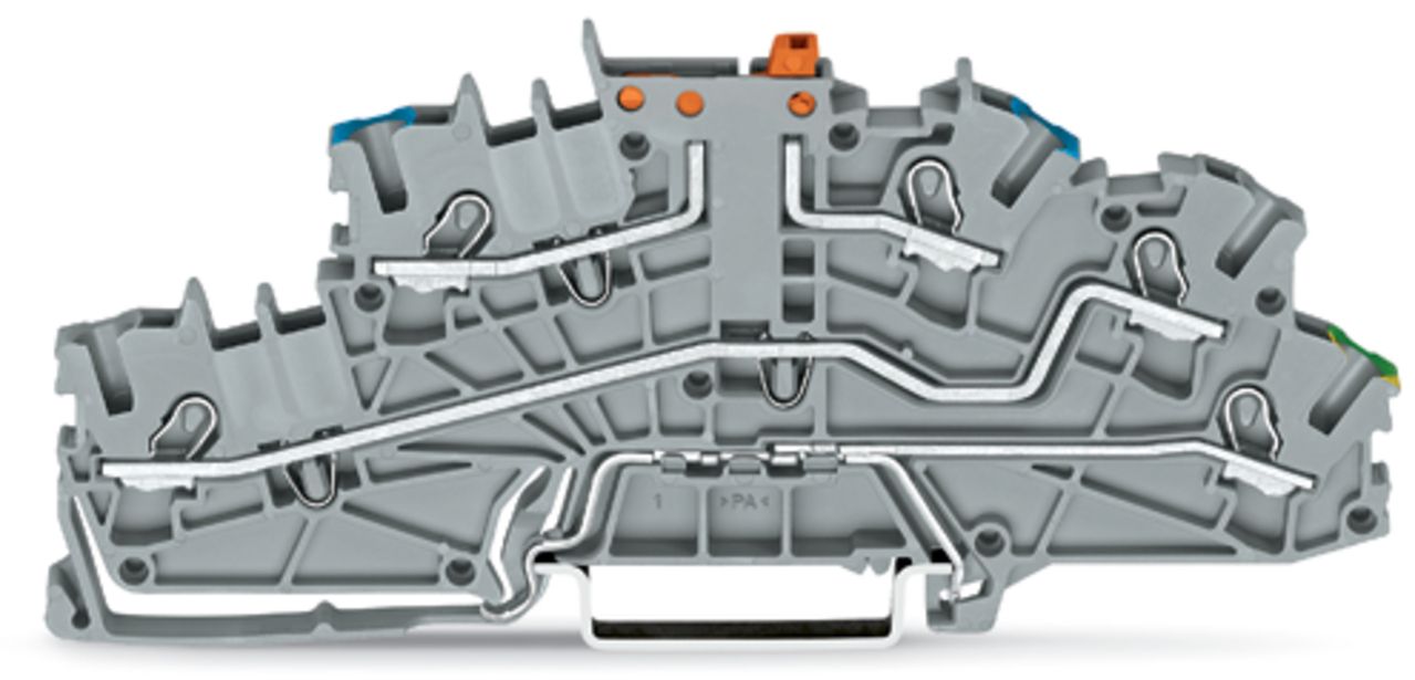 Installationsklemme 20A Serie 2003 3pot 0,25-4qmm gr Mit N-Trennschlitten