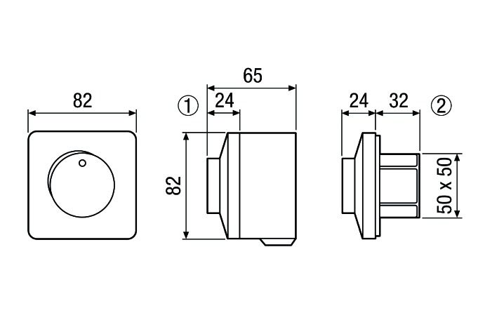 Drehzahlsteller AP ws 10V 1ph 3stuf IP54 Schaltkont RAL9010