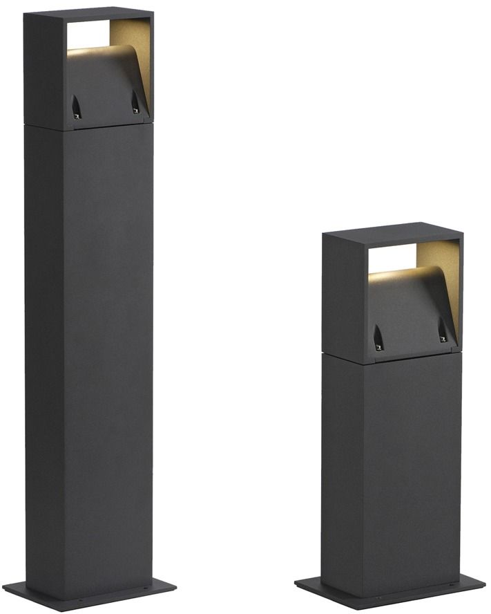 LED-Pollerleuchte 9,5W IP44 3000K 570lm anth 1LED Alu