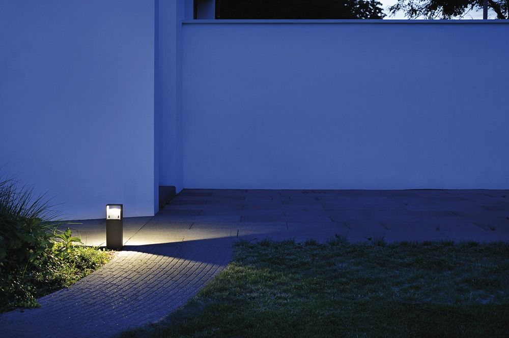 LED-Pollerleuchte 9,5W IP44 3000K 570lm anth 1LED Alu