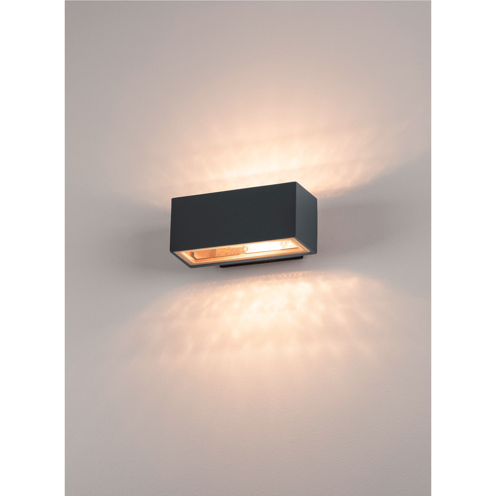 Up/Down Leuchte 80W HV anth IP44 R7s UP and Down 220x120x90mm
