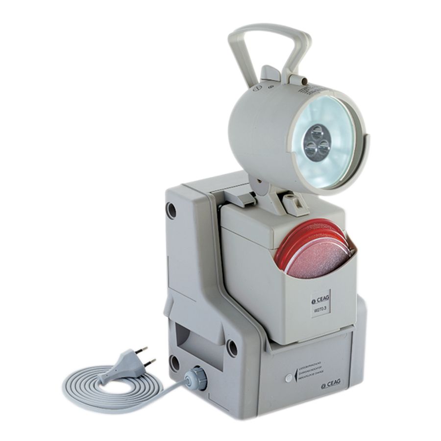 Handscheinwerfer 3/1,5W LED/LED IP54 Notl Geeignet für Notlicht Aufladbar