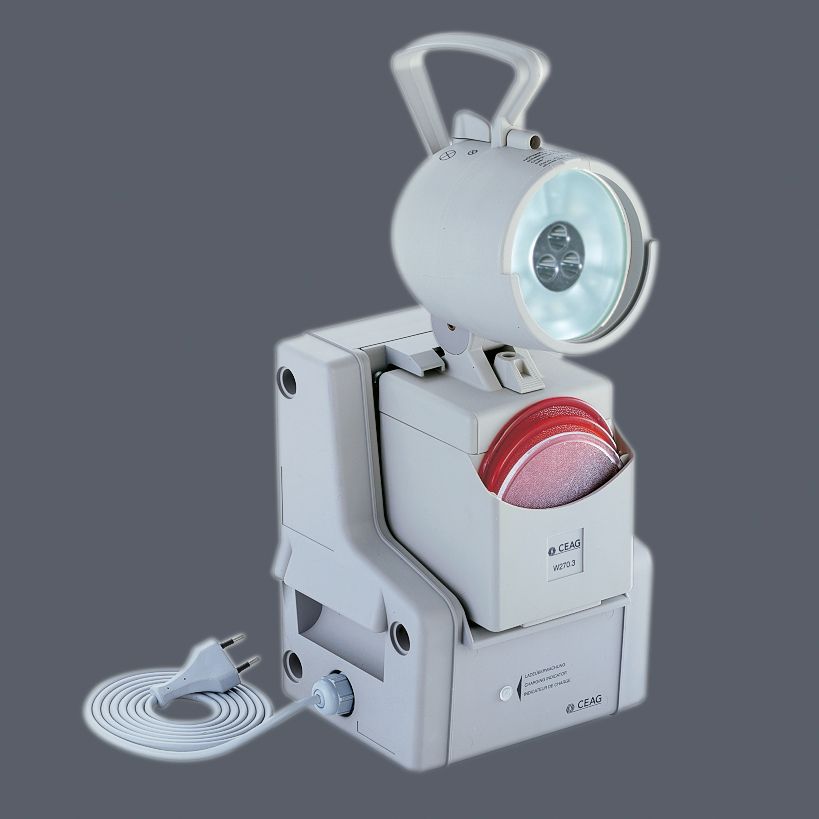 Handscheinwerfer 3/1,5W LED/LED IP54 Notl Geeignet für Notlicht Aufladbar