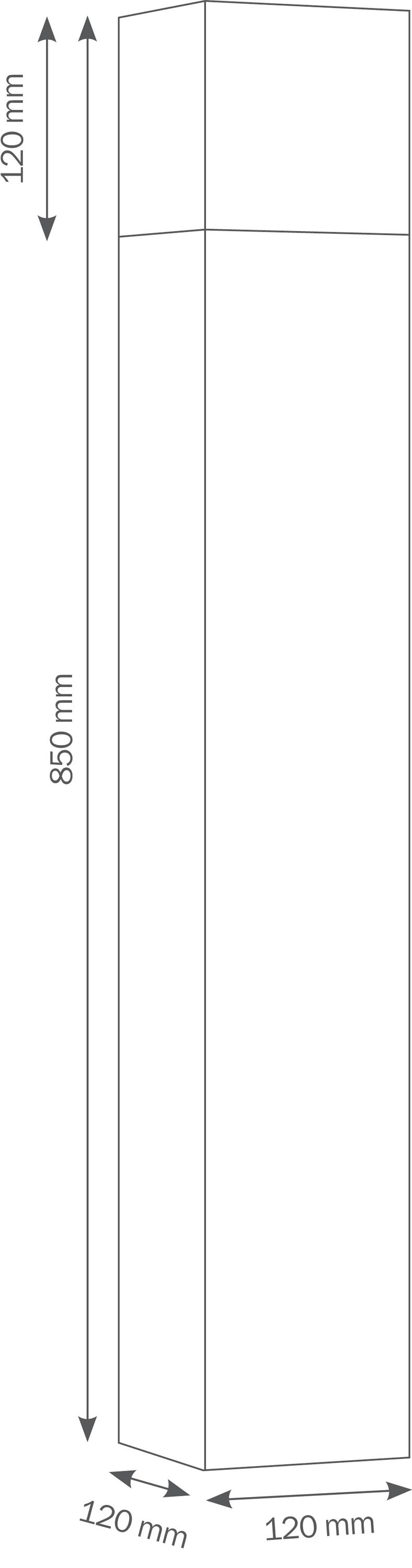 Wegeleuchte 100W E27 edst Edst Gl_opal HV IP44