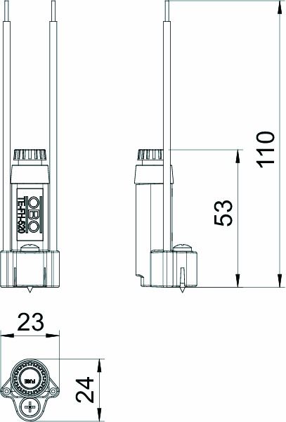 Feinsicherungshalter Schraub 5x20mm Kabel