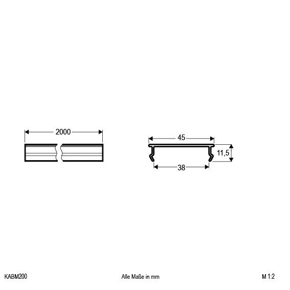Alu-Profil L2000mm farblos
