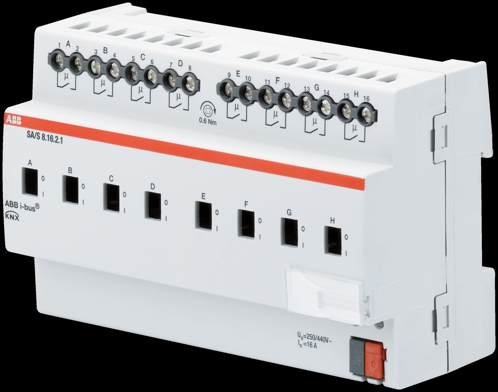 Schaltaktor KNX REG 8TE 8Ausg 16A 3680W Bussystem KNX 230V