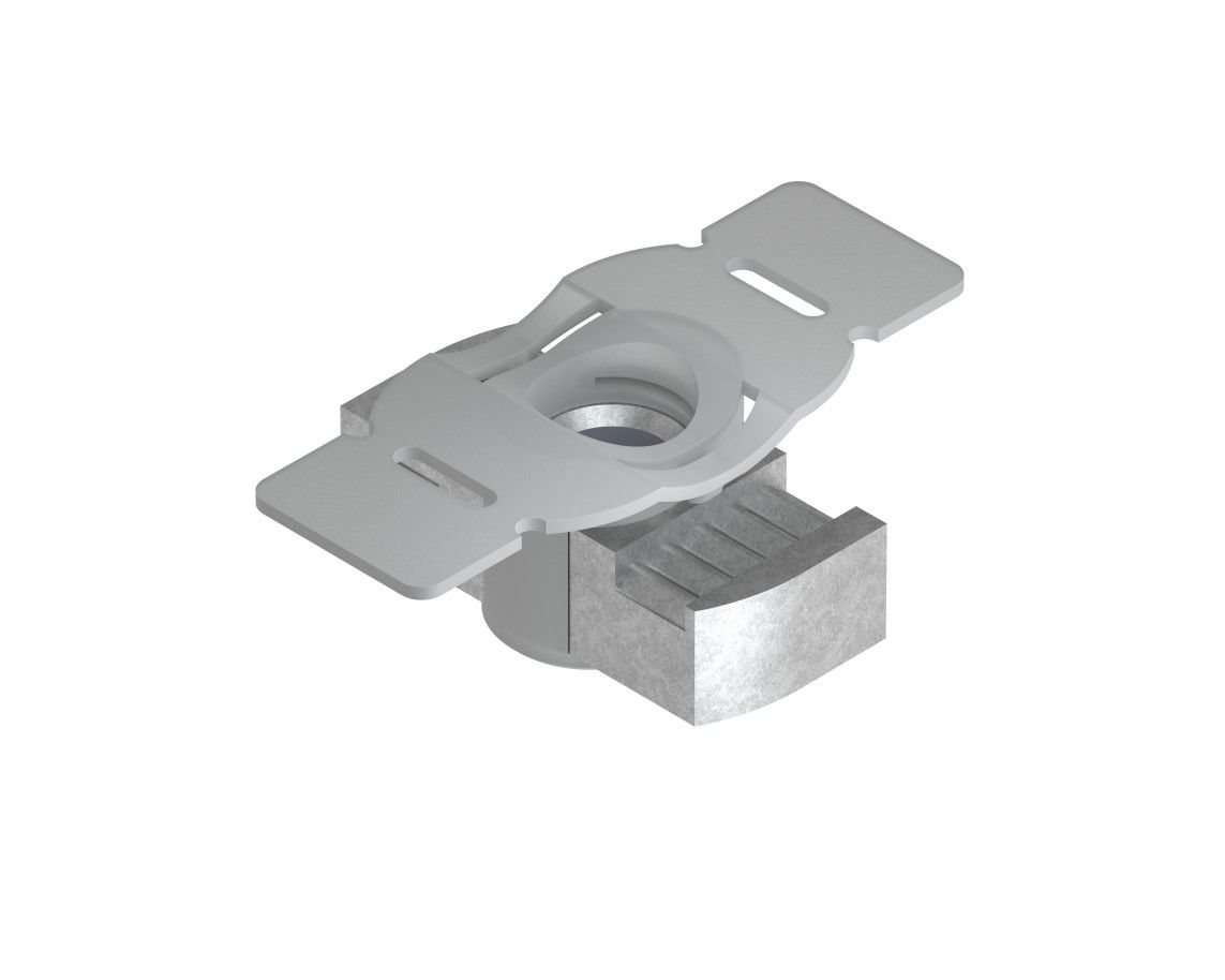 Gleitmutter M6 ST f/vz m.Feder Mit Feder