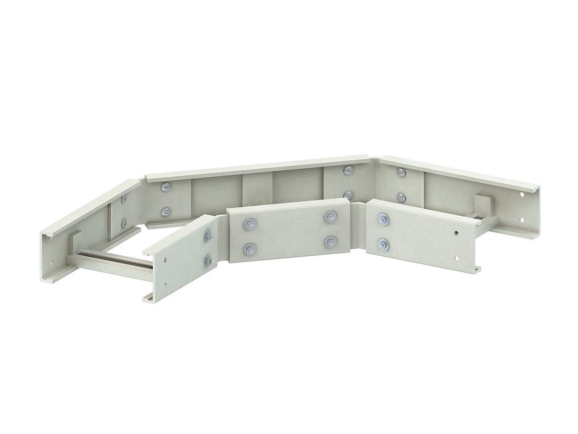 Bogen Kabelleiter GFK hor horiz 90° 150x400mm R=250mm