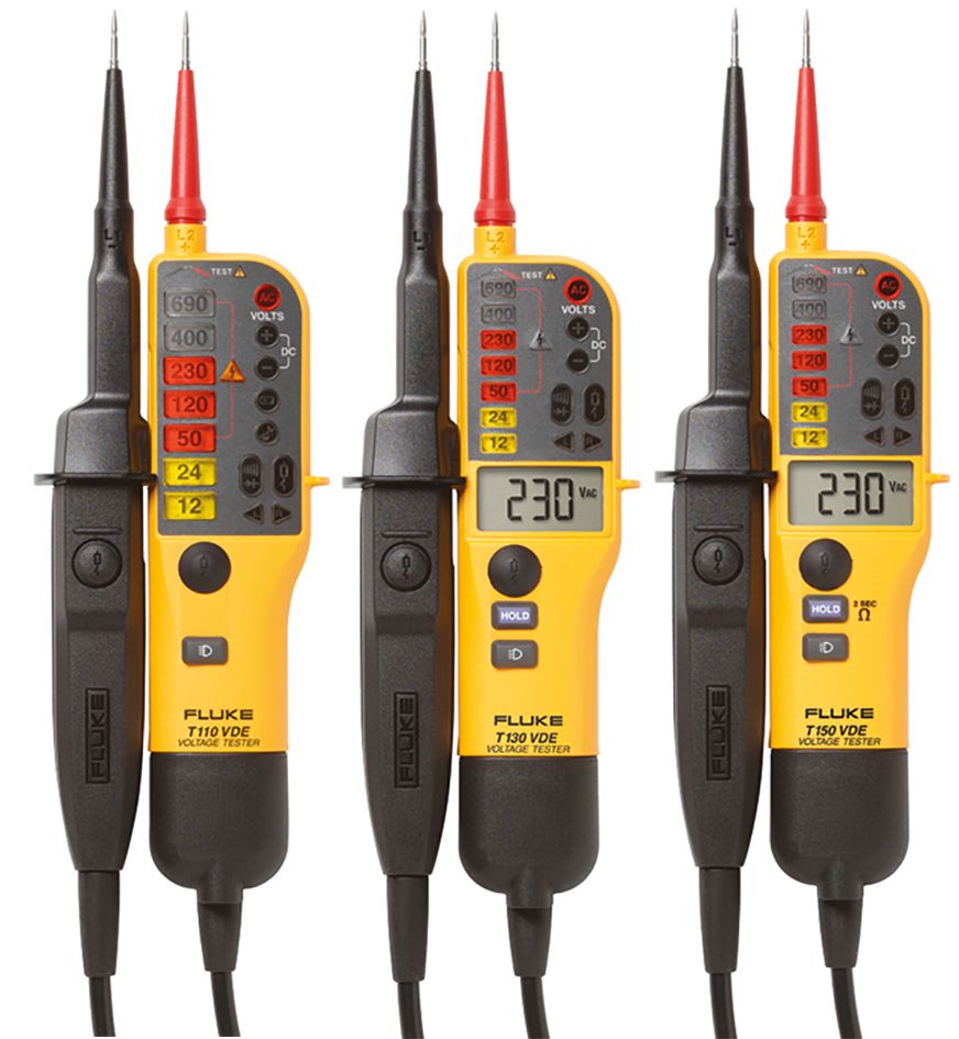 Spannungsprüfer 2p CAT.IV 12-690V Batt LED/LCD Drehfeldrichtungsanzeige