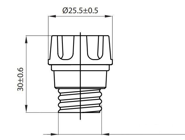 D0-Schraubkappe D01 Porzellan