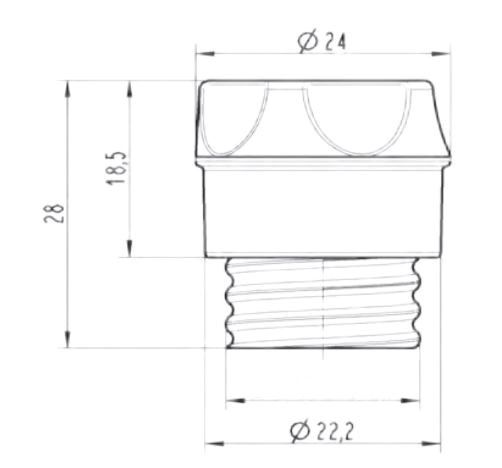 D0-Schraubkappe D02 Kst