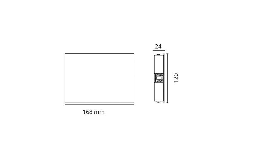 Montageplatte ws ZIP 230V Alu