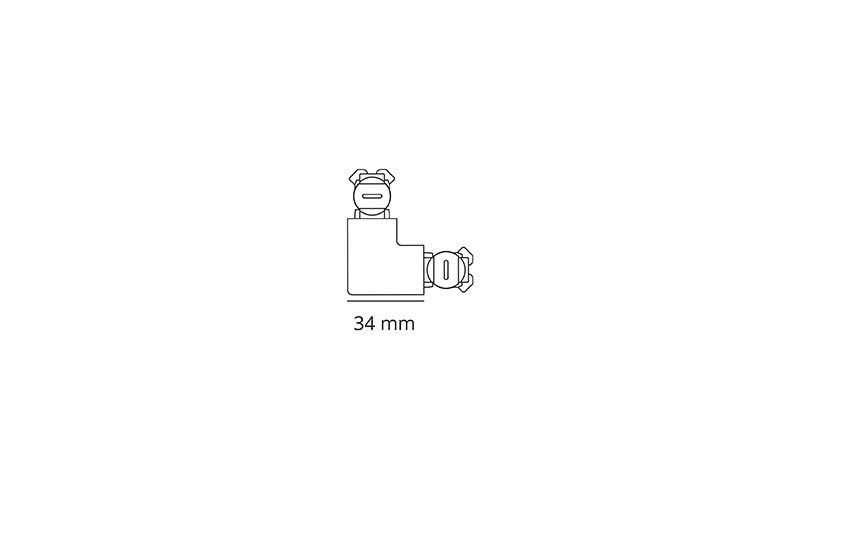 Kupplung/Verbinder L ZIP 230V ws 34mm