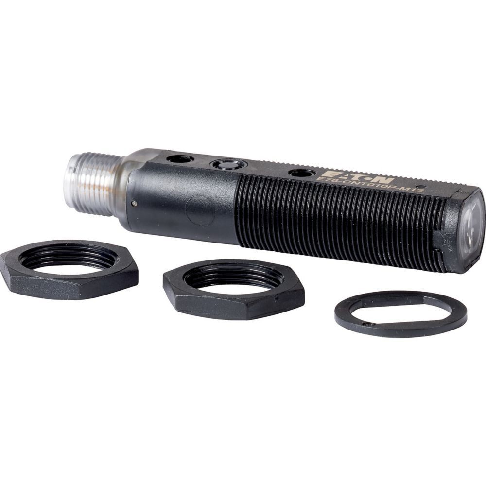 Lumineszenztaster DC progr/konfbar PNP Weißlicht 2700Hz M12 Zyl Gew 10mm