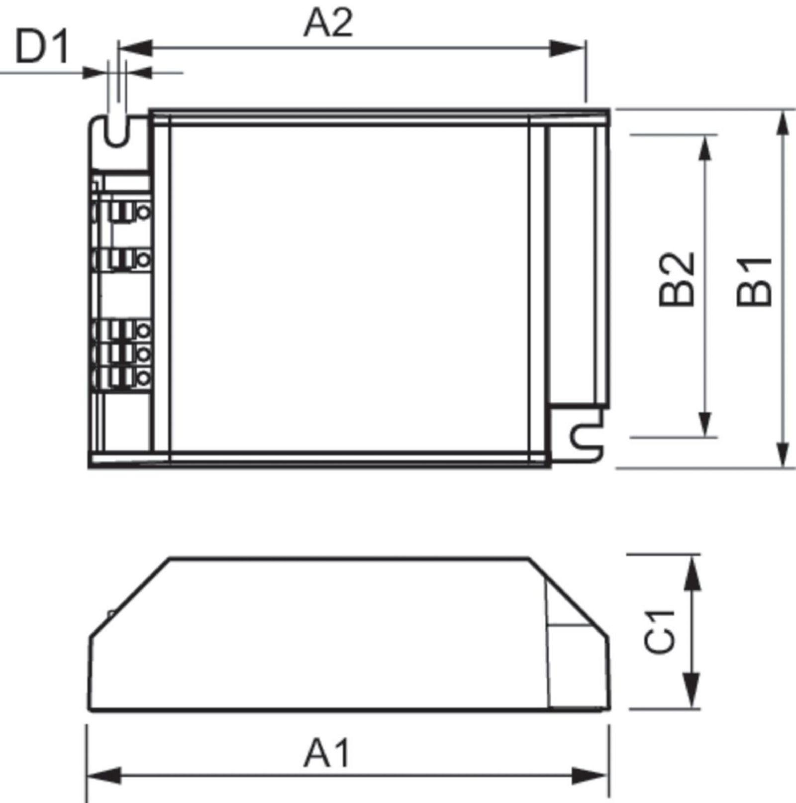 Vorschaltgerät 35-70W elektr f.HI MW Für Lampenart HI 110x75mm