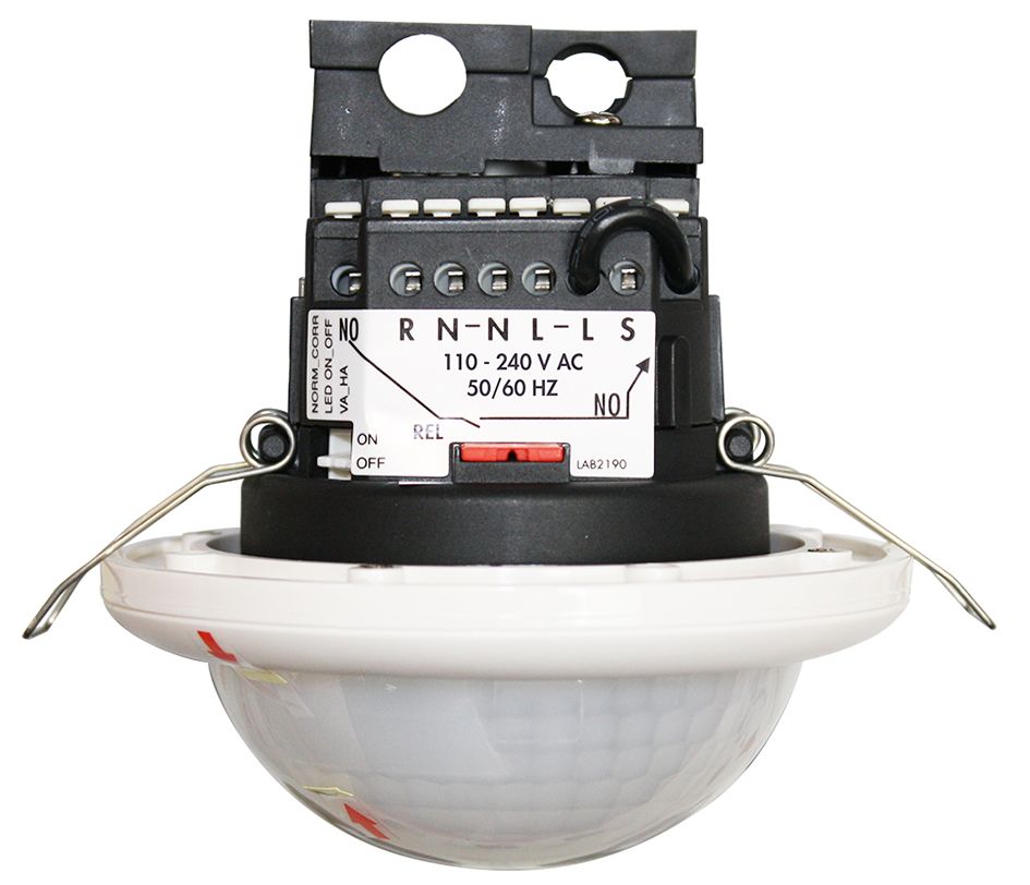 Präsenzmelder EB 360° 110-240V ws mt IP20 Einb Fernbedienbar 2300W