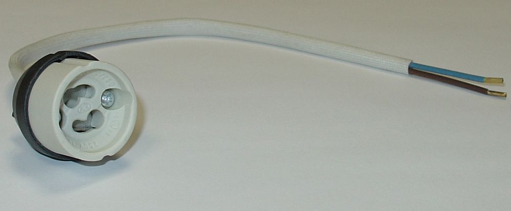 Kleinfassung ws GU10 Keramik Steckbef