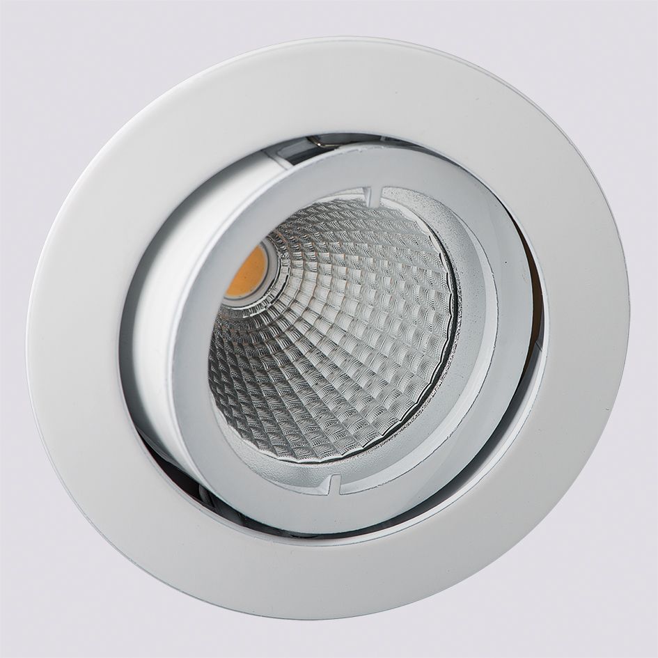 Einbaustrahler 50W Konv chr mt IP20 Alu Ø/EB68mm