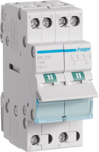 Wechselschalter REG 2W 16A 400V 2TE