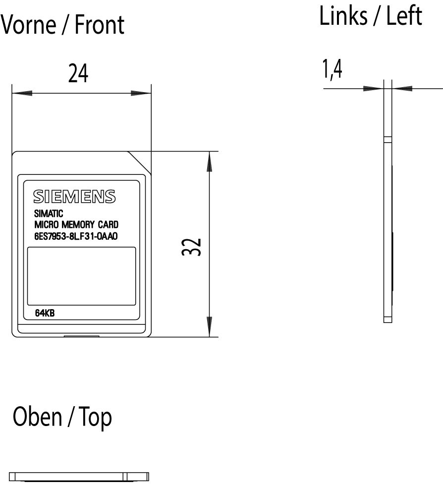Micro-Memory-Card 64kB 3,3V Nflash