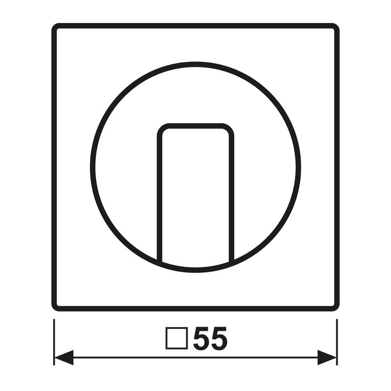 Zentralplatte Jalousie AS/A aws glz Symbol Jalousie