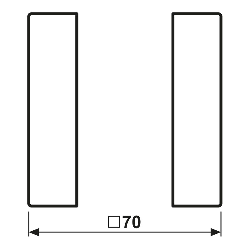 Wippe 1t Schalter LS sw glz f.Bussystem Geeignet für Bussystem-Tasterankopplung