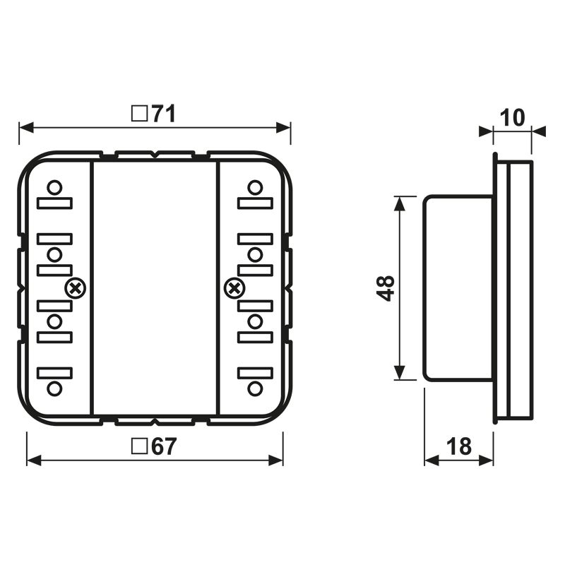 Tastsensor KNX CD UP perlmutt 4f 8pkt