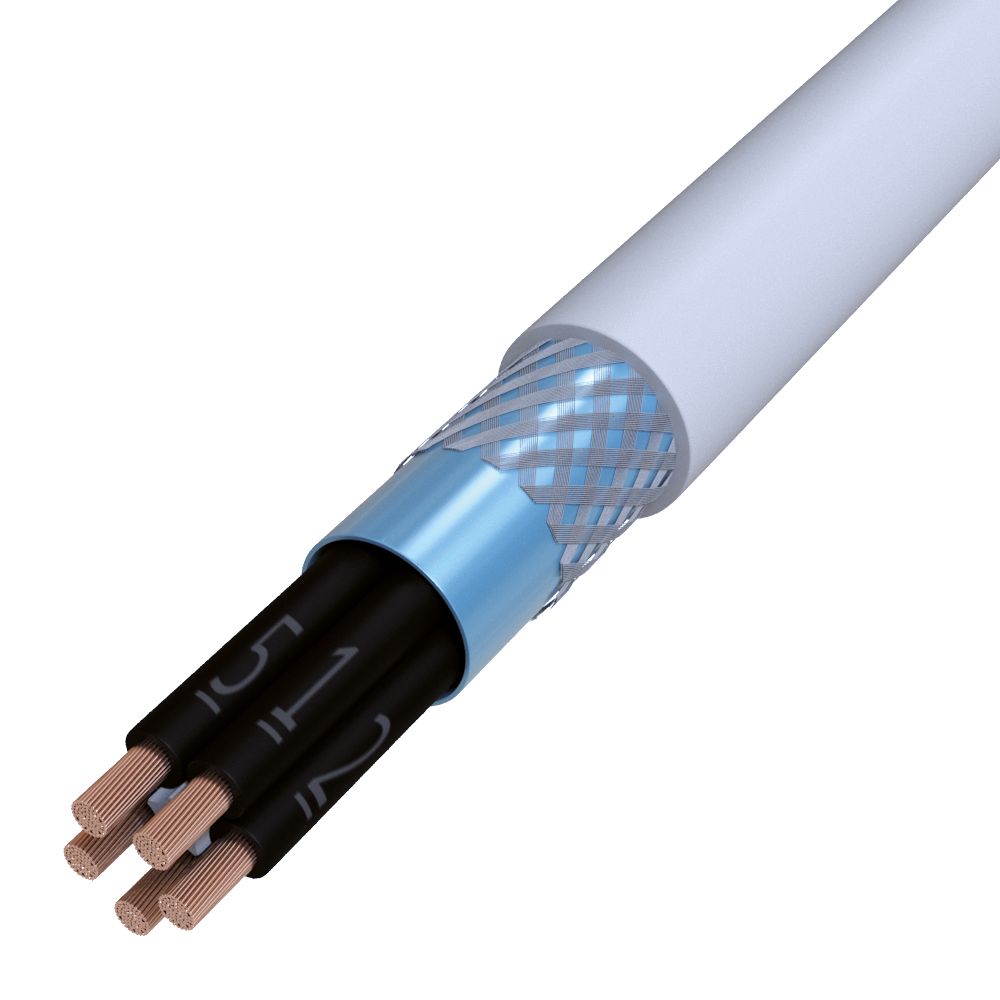 PVC-Steuerleitung Eca YSLYCY-OZ 5x0,75 gr gesch TR500 Ø9,4mm Ziffer -5-70°C