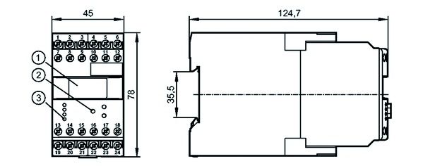 Drehzahlwächter 110-240V 27V UC 0-50Hz zweikanal Funktion Drehzahlüberwachung