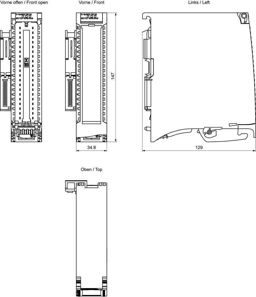 SPS-Digitales E/A-Modul 16Eing DC