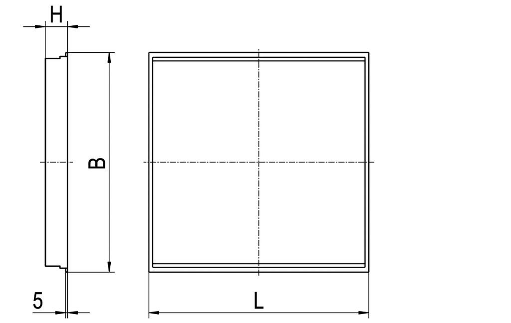 LED-Deckeneinbauleuchte 32W 4000K 3926lm ws Konv IP20 622x622x60mm