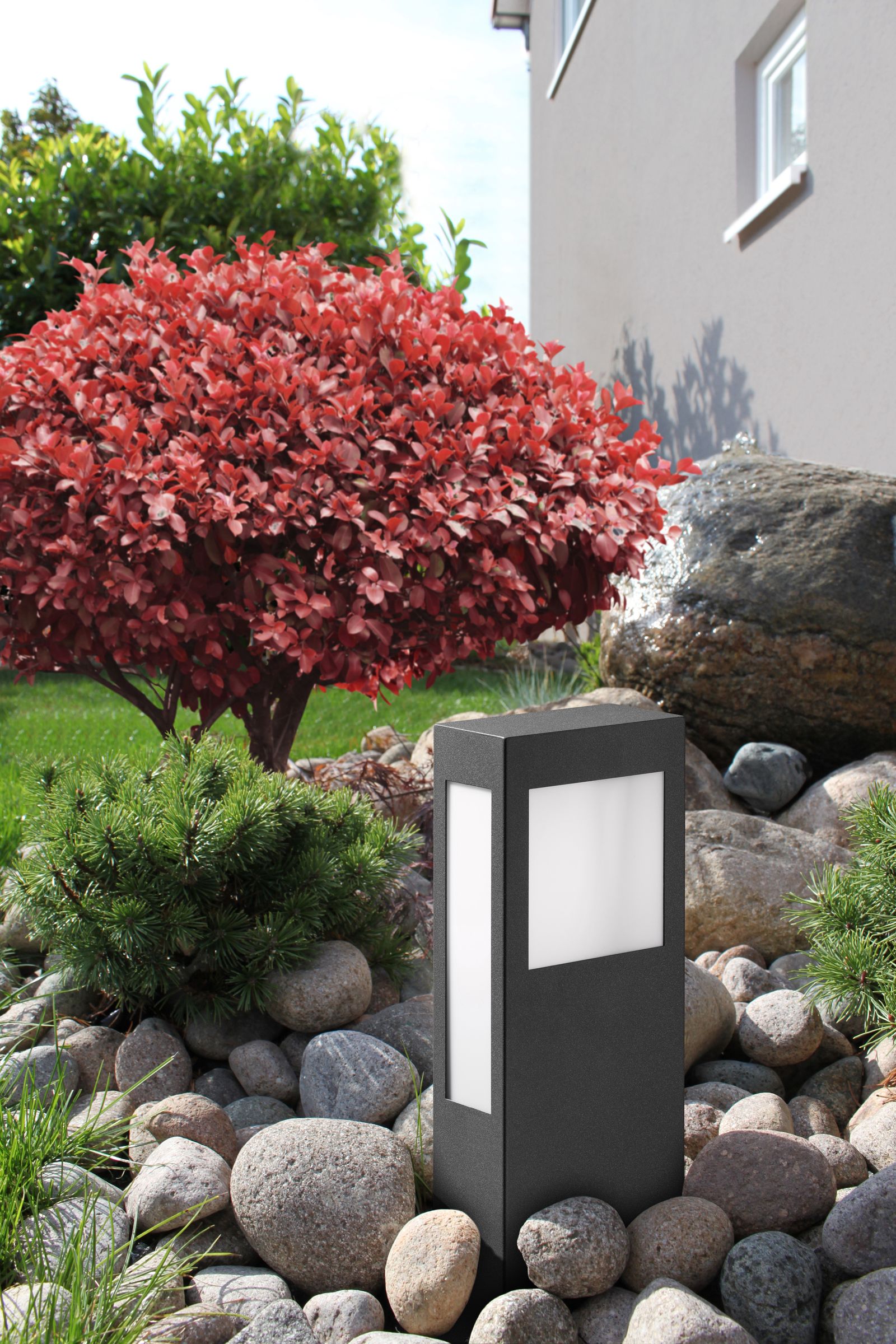 LED-Pollerleuchte 7W AquaPaulo IP44 1LED 3000K 2G11 900lm anth Edst Kst_opal