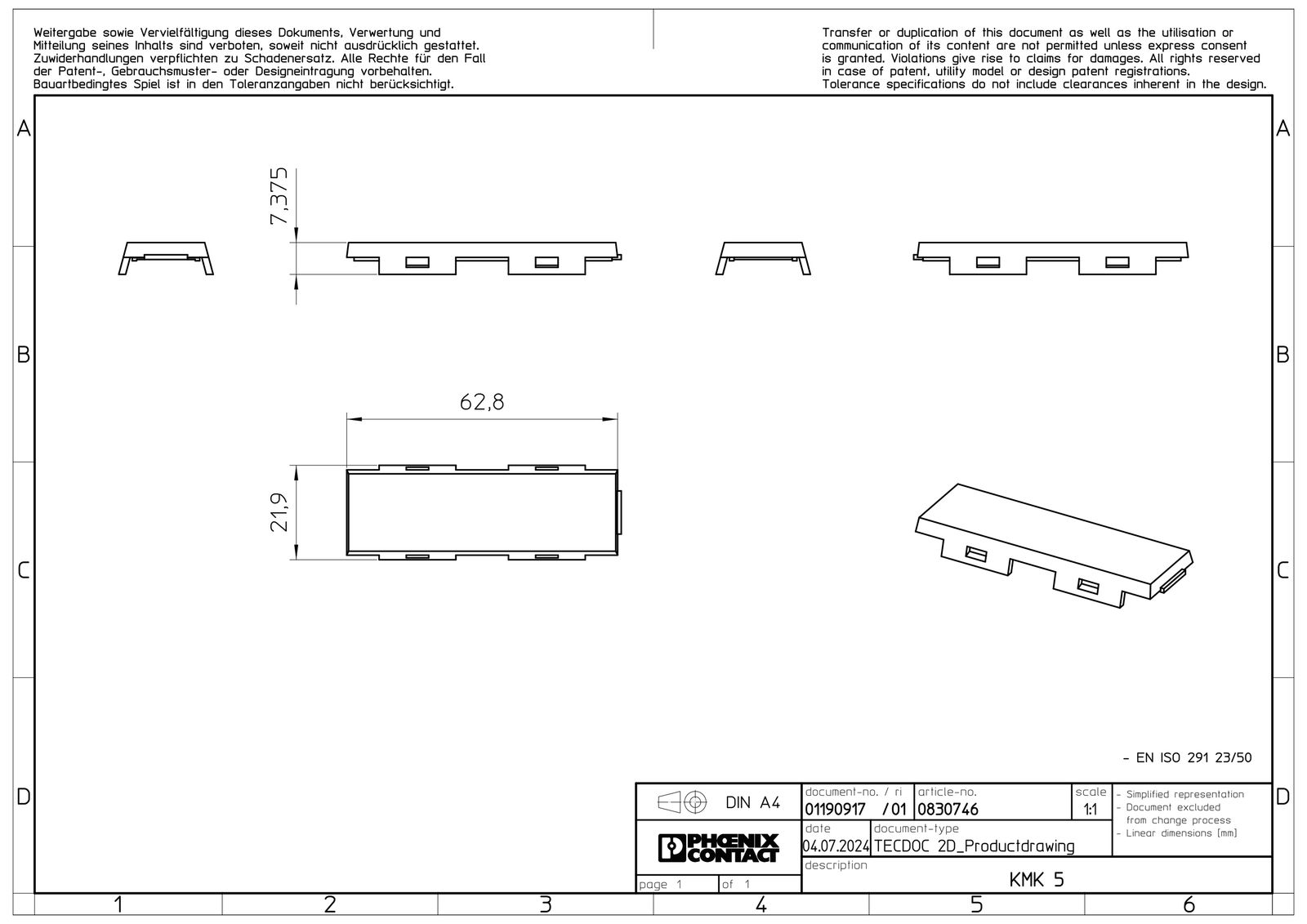 Kabelmarkierung tra Etikett Kst 15x60mm transp Mit Textfeld