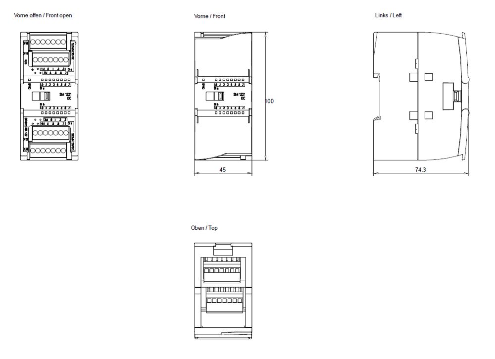 SPS-Digitales E/A-Modul 16Eing DC 20,4-28,8V Steckanschl