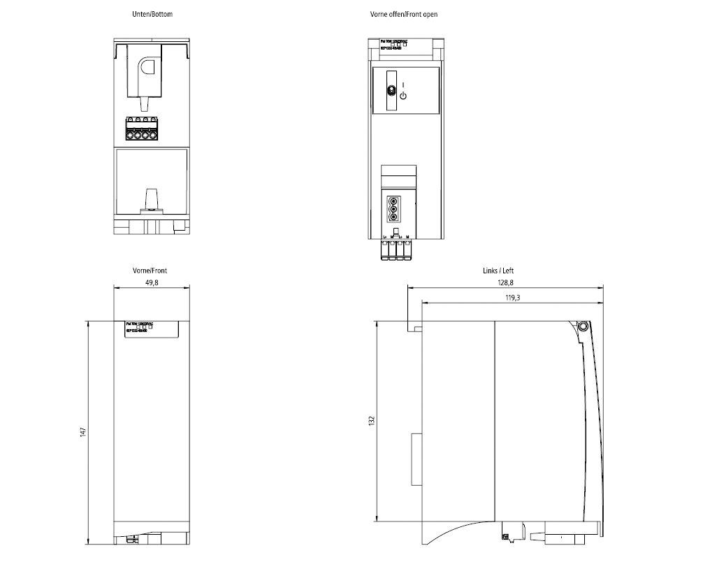 Gleichstromversorgung REG 24V 72W 230VAC 3A f.Reiheneinb Kurzschlussf IP20