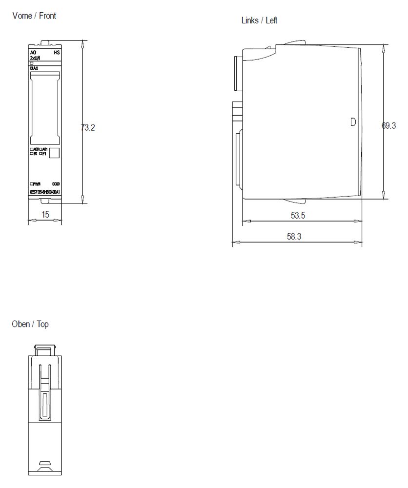 Analoges I/O-Modul DC 19,2-28,8V