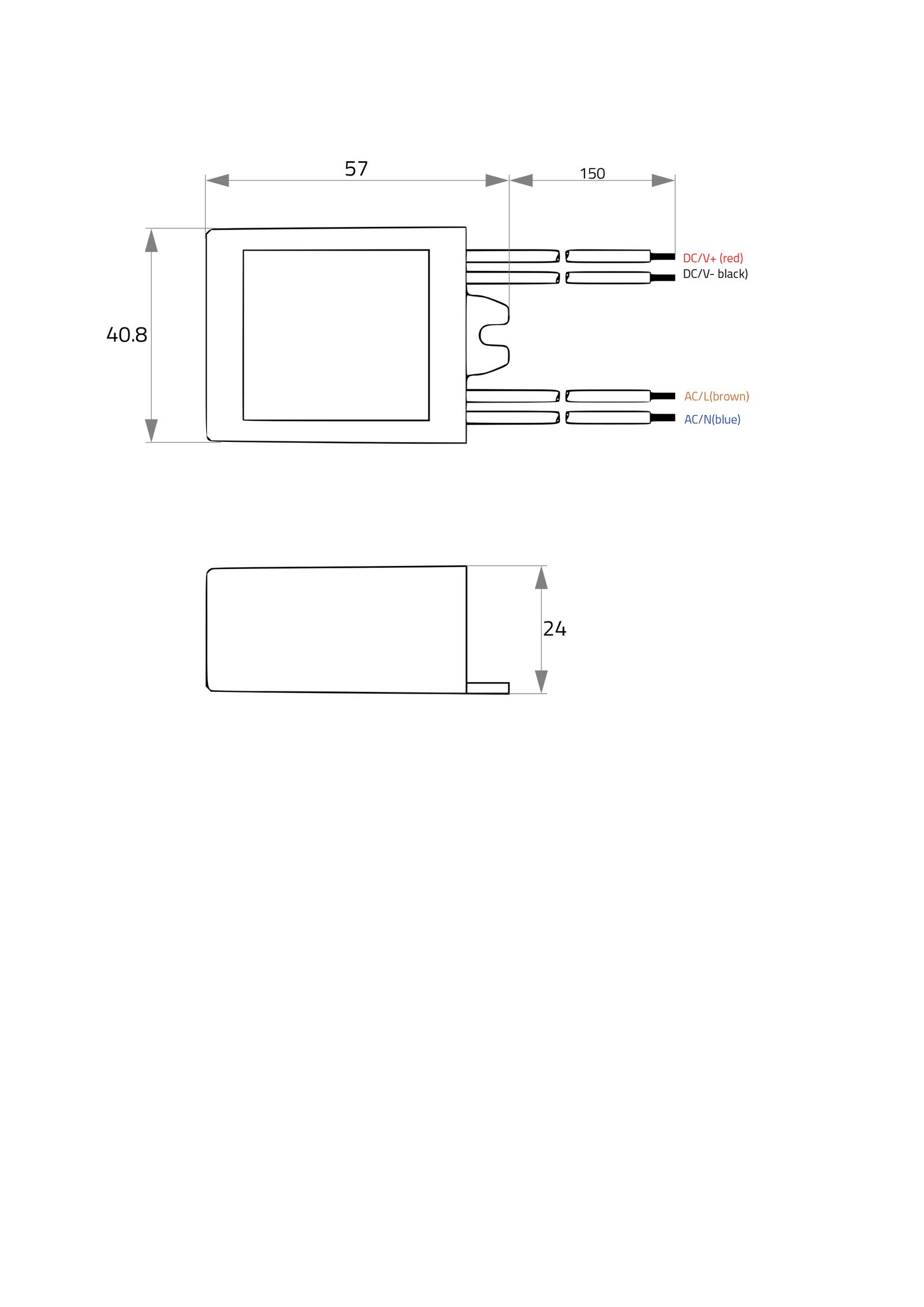 LED-Trafo 1,8-6,6W 600mA 11V IP64 Kstgeh dyn 57x40,8x24mm