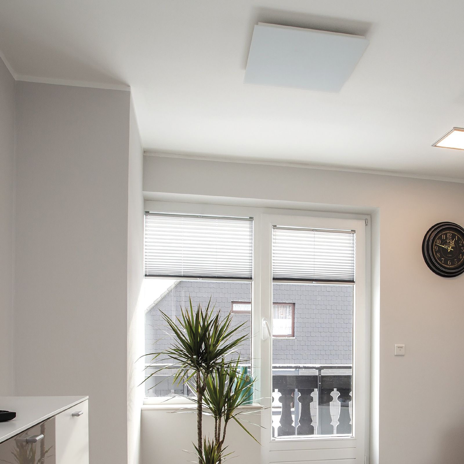 Deckenstrahler IP00 550W ws 1stuf 220-240V 475x475x26mm