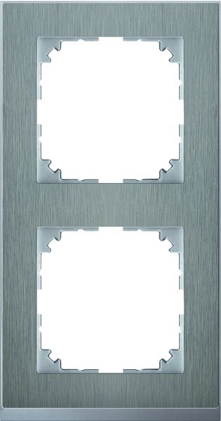 Rahmen 2f edst/alu mt M-Pure Decor Metall edelstahl/aluminium f.GEB-K