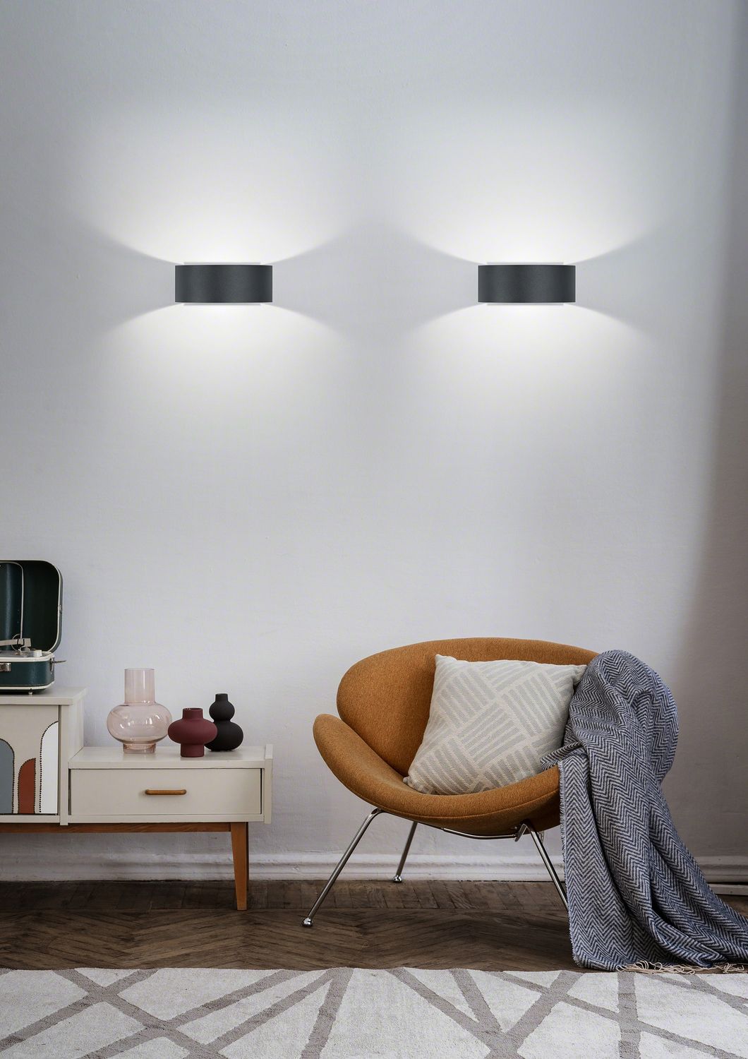LED-Wandanbauleuchte FOSCA 9W 3000K Konv 580lm ws IP20 145x160x60mm