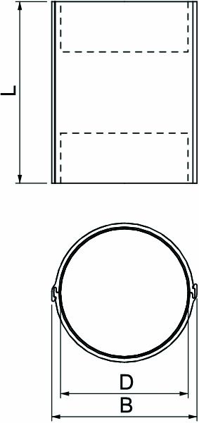Fertigteil-BS PYROCOMB Ø116mm 300mm